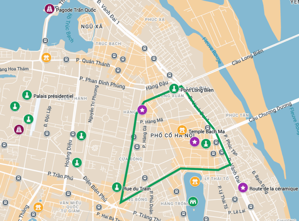 Hanoi, carte interactive des lieux incontournables et insolites