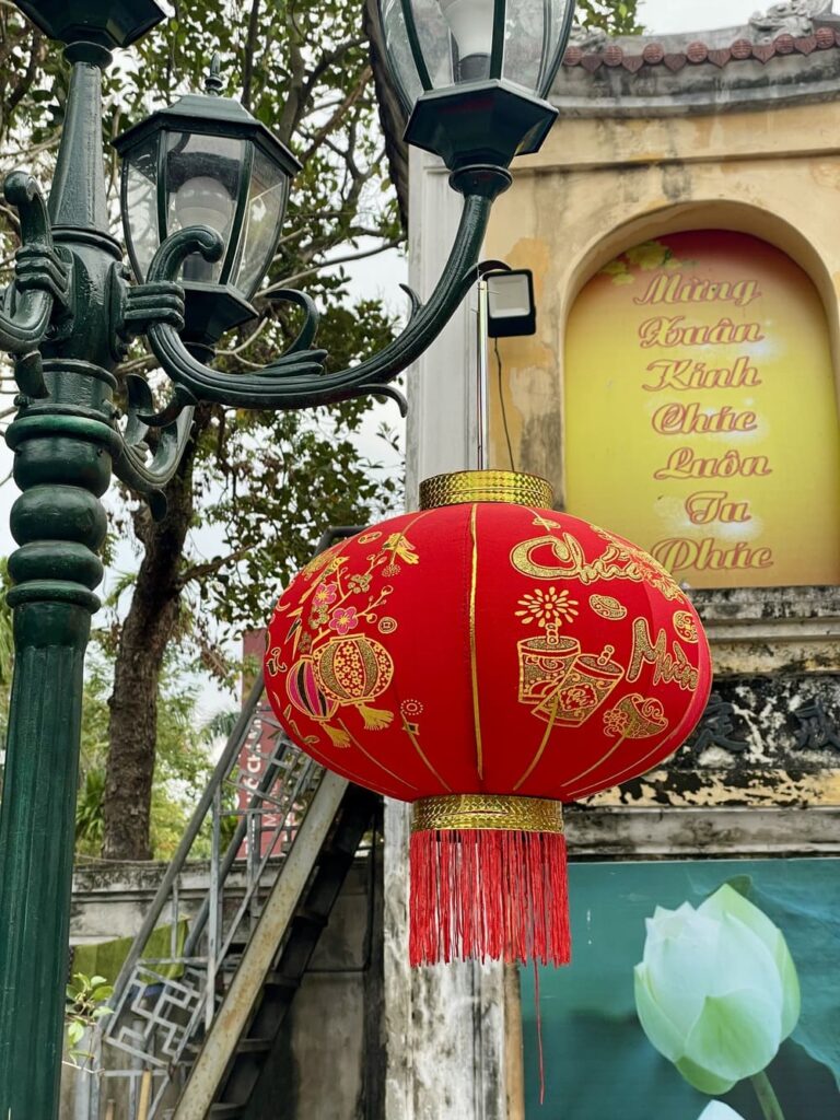 Hanoi, détail d'une lanterne
