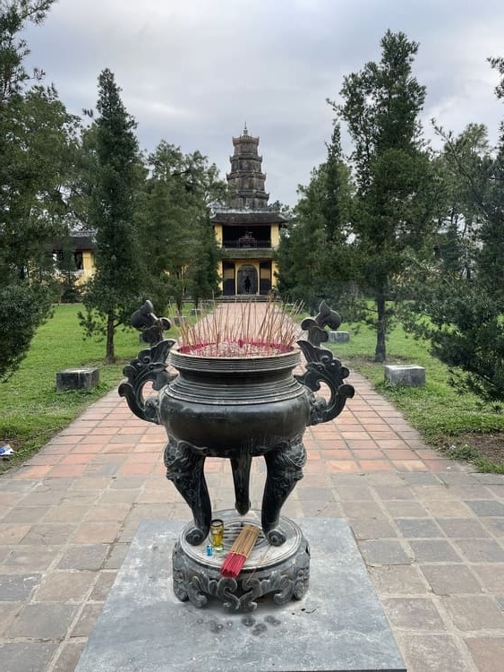 Hué, pagode de la dame Celeste (Thiên Mụ) à Hué