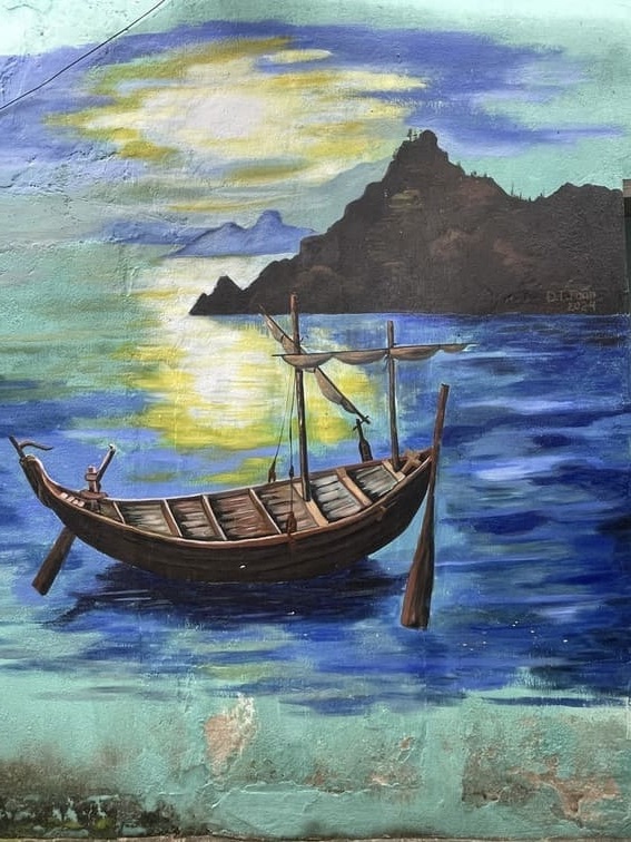 street art au village de pêcheurs de Tam Thanh