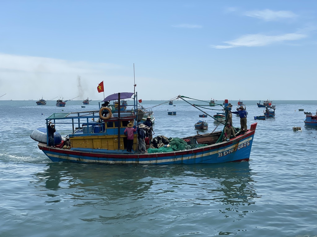 port de Nhon Ly, bateau de pecheur