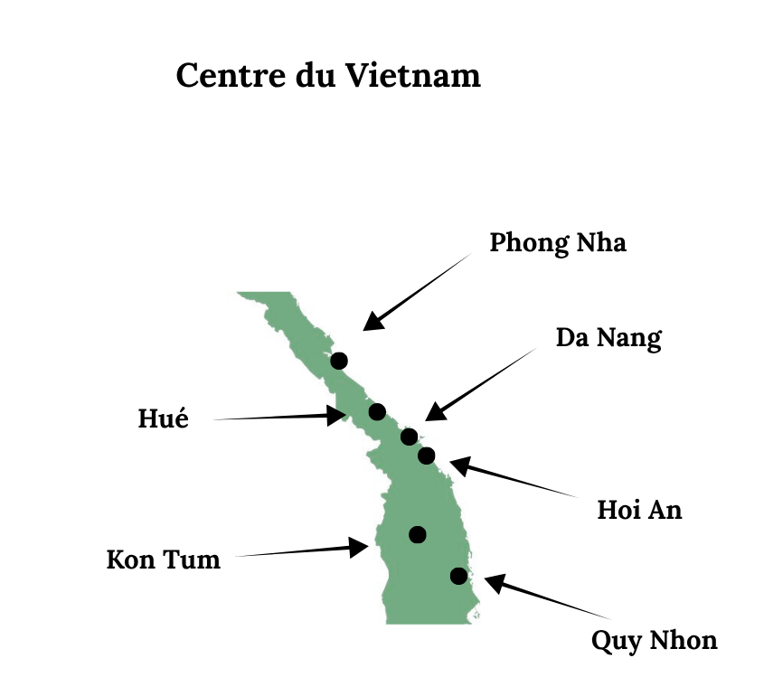 principales etapes du centre du vietnam